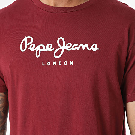Pepe Jeans - Camiseta Eggo Burdeos
