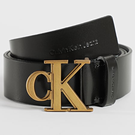 Calvin Klein - Cinturón de contorno mono 0780 Negro