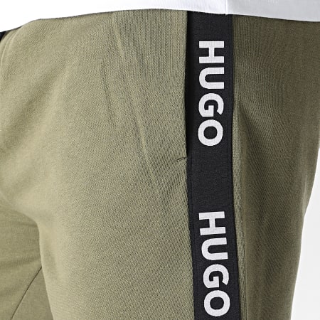 HUGO - Short Jogging A Bandes Sporty Logo 50496996 Vert Kaki