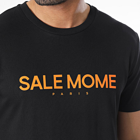 Sale Môme Paris - Maglietta nera arancione Teddy Grappling