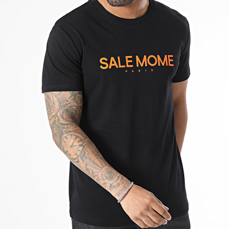 Sale Môme Paris - Negro Naranja Teddy Grappling Camiseta