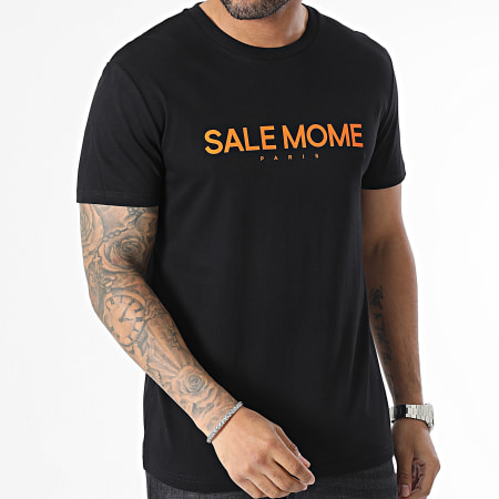 Sale Môme Paris - Maglietta nera arancione Teddy Grappling
