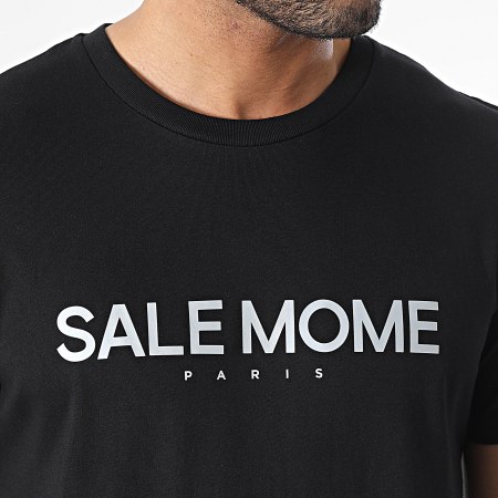 Sale Môme Paris - Maglietta argento nero Teddy Grappling