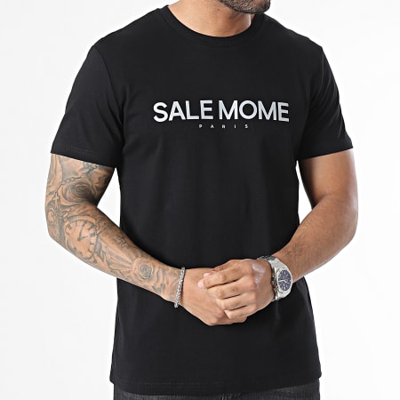 Sale Môme Paris - Tee Shirt Grappin Nounours Noir Argent
