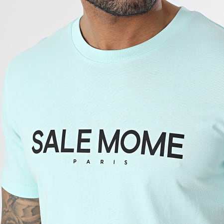 Sale Môme Paris - Tee Shirt Grappin Lapin Vert Menthe Noir