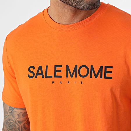 Sale Môme Paris - Maglietta arancione nera Teddy Grappling