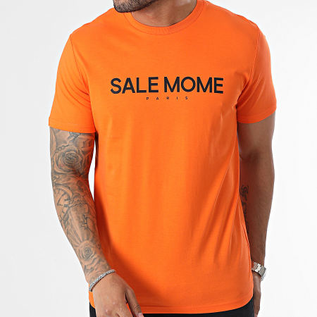 Sale Môme Paris - Maglietta arancione nera Teddy Grappling