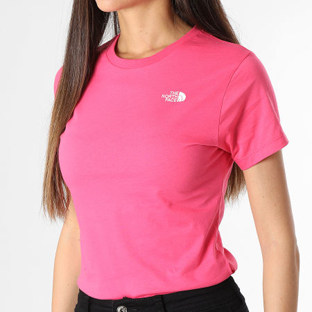 The North Face Tee Shirt Femme Simple Dome Rose Ryses