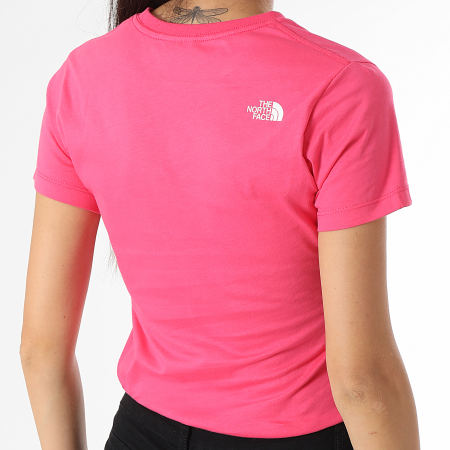 The North Face Tee Shirt Femme Simple Dome Rose Ryses