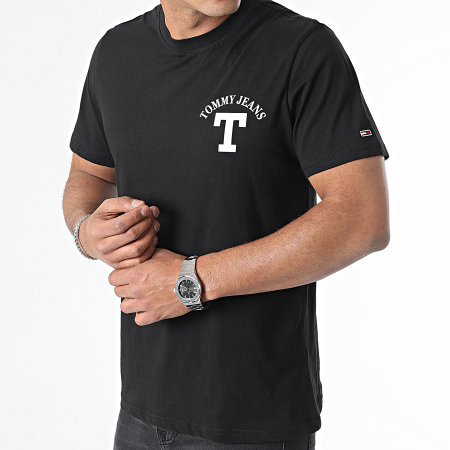 Tommy Jeans - Camiseta curvada 6843 Negro