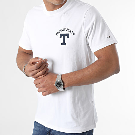 Tommy Jeans - Tee Shirt Curved 6843 Blanc