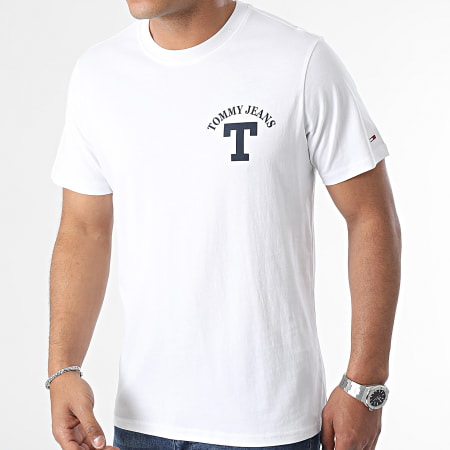 Tommy Jeans - Tee Shirt Curved 6843 Blanc