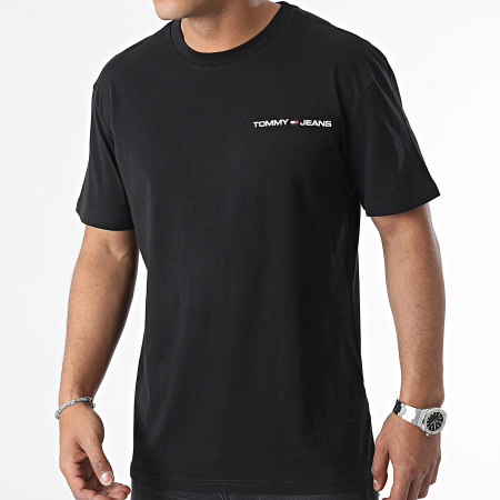Tommy Jeans - Tee Shirt Linear 6878 Noir