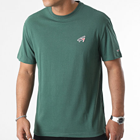Tommy Jeans - Tee Shirt Classic Signature 6841 Vert