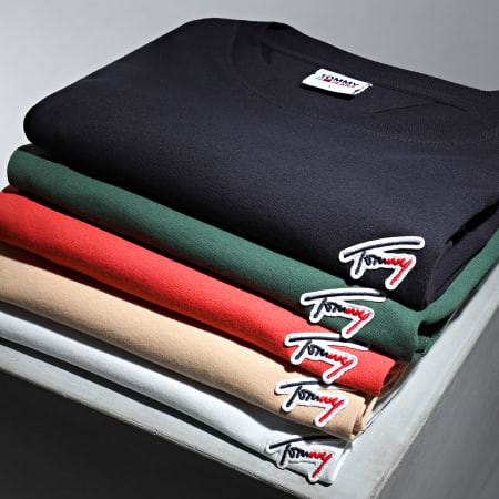 Tommy Jeans - Classic Signature Camiseta 6841 Verde