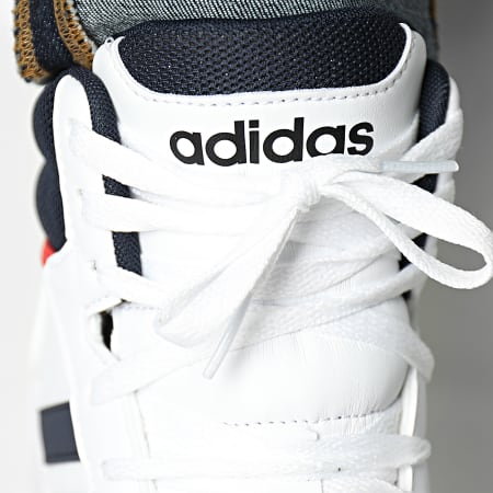 Adidas Sportswear - Hoops 3 Mid GY5543 Cloud White Collegiate Navy Red Sneakers