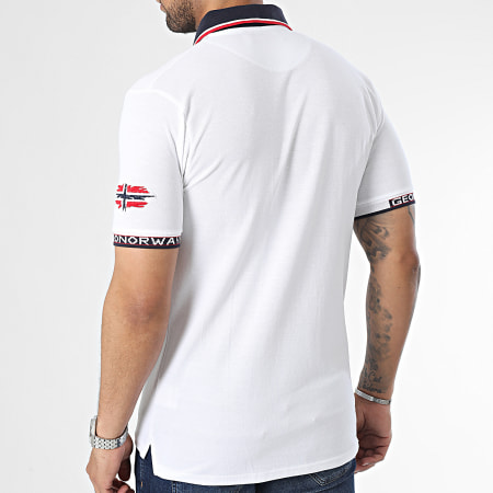 Geographical Norway - Polo Manches Courtes Blanc