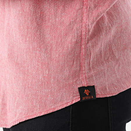 Armita - Camicia a maniche lunghe in erica rossa