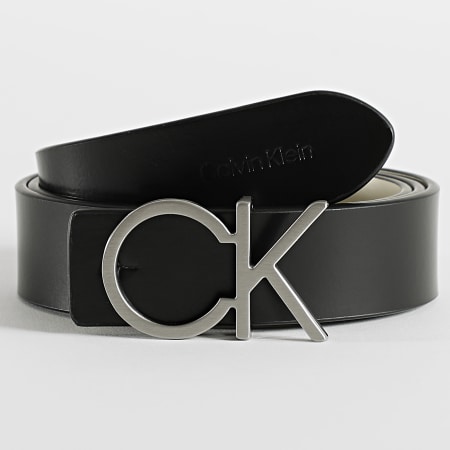 Calvin Klein - Ceinture Réversible Femme Re-Lock CK 0156 Noir Beige