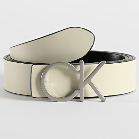 Calvin Klein - Cinturón Re-Lock para mujer CK 0156 Negro Beige