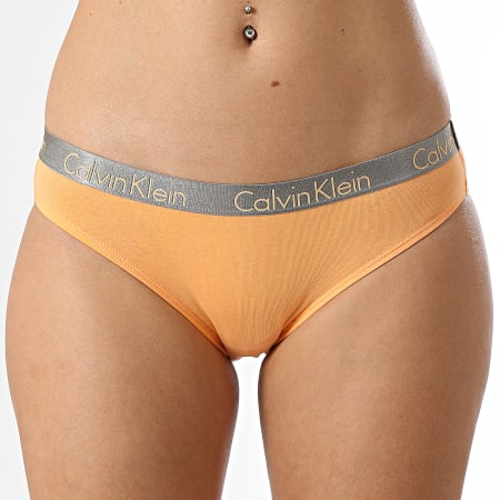 Calvin Klein - Set di 3 mutandine da donna QD3561E Nero Bianco Arancione