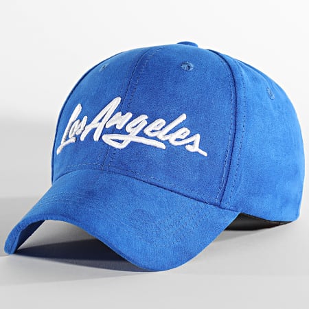 Classic Series - Cappello in pelle scamosciata blu reale