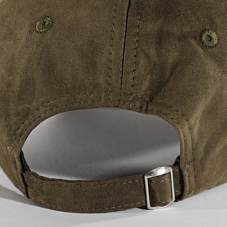 Classic Series - Cappello in pelle scamosciata verde cachi