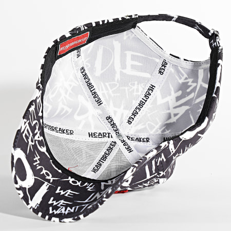 Casquette NOX Noire Et Blanche - 100% Polyester, Réglable Velcro - Pour Padel, Tennis, Protection Soleil