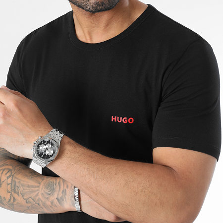 HUGO - Lot De 3 Tee Shirts 50480088 Noir Rouge Blanc