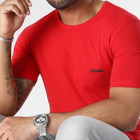 HUGO - Pack De 3 Camisetas 50480088 Negro Rojo Blanco