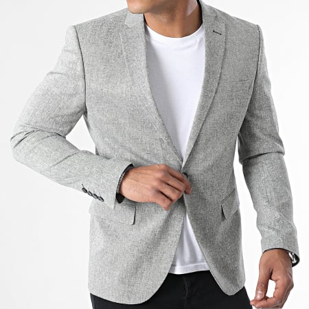 Mackten - Giacca blazer grigio erica
