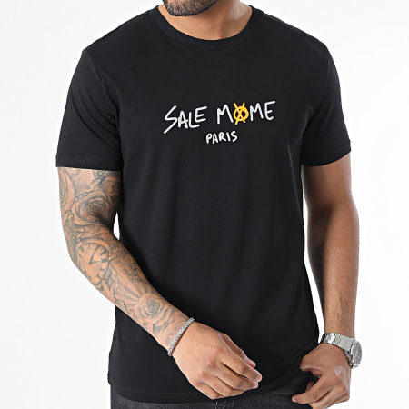 Sale Môme Paris - Camiseta reflectante esqueleto negro naranja