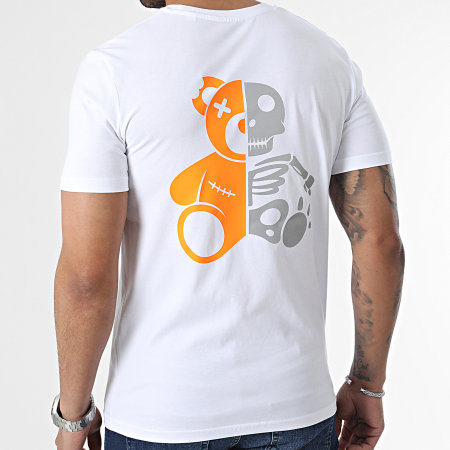 Sale Môme Paris - Camiseta Reflectante Esqueleto Blanco Naranja
