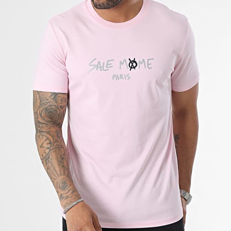 Sale Môme Paris - Camiseta reflectante esqueleto rosa
