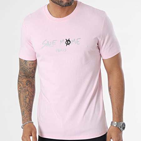 Sale Môme Paris - Maglietta con scheletro rosa riflettente