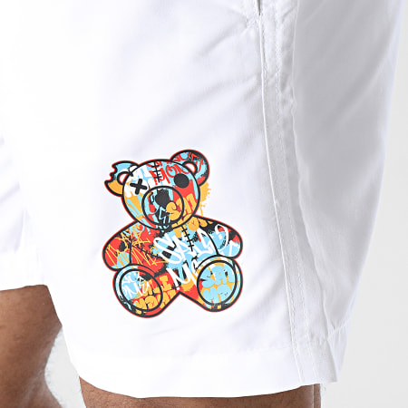 Sale Môme Paris - Pantaloncini bianchi Graffiti Teddy