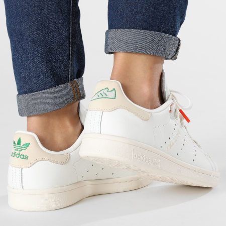 Adidas Originals - Stan Smith Zapatillas Mujer ID4541 Nube Blanco Maravilla Blanco Verde