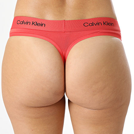 Calvin Klein - String Femme QF7221E Rouge