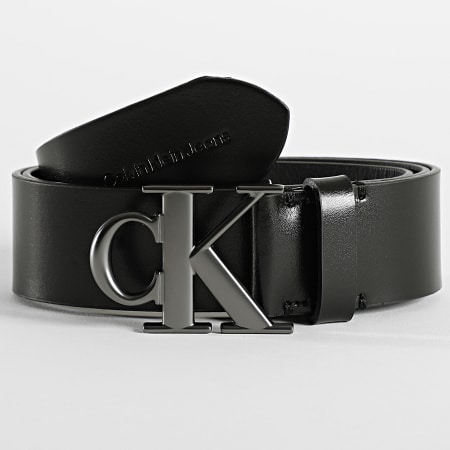 Calvin Klein - Cinturón Mono Placa Redonda 0778 Negro