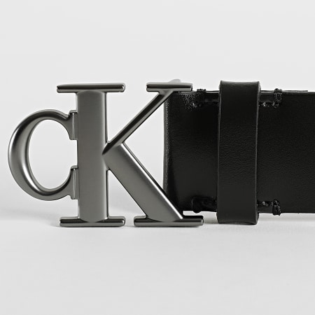 Calvin Klein - Cinturón Mono Placa Redonda 0778 Negro