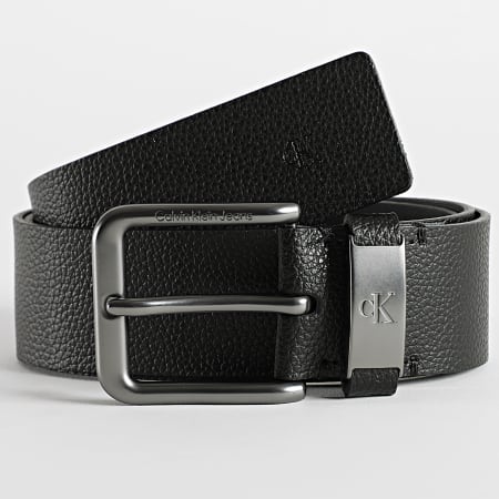 Calvin Klein - Cinturón metálico redondo Classic 0782 Negro