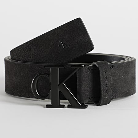 Calvin Klein - Cintura a placca rotonda Mono 0783 Nero