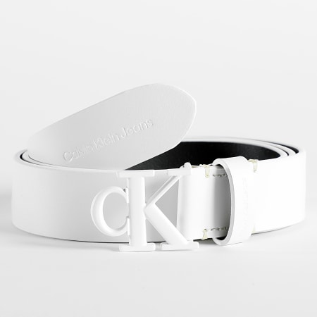 Calvin Klein - Cintura mono rotonda da donna 0894 Bianco
