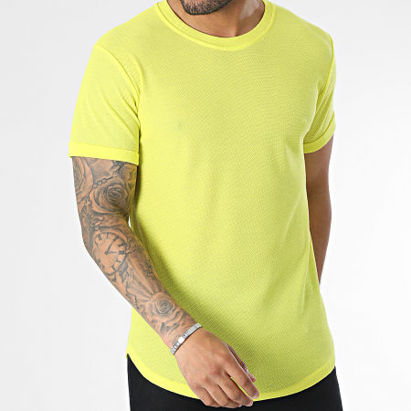 Frilivin - Camiseta amarillo fluorescente