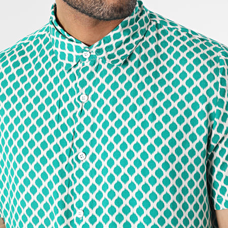 Frilivin - Camicia a maniche corte Bianco Verde