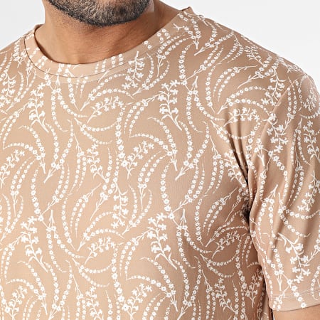 Frilivin - Camiseta Camel Floral