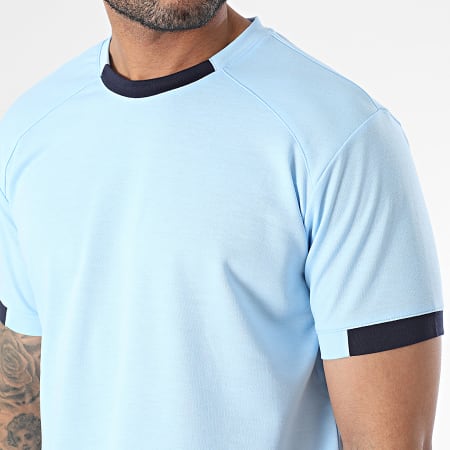 Frilivin - Set di maglietta e pantaloncini da jogging blu chiaro della Marina Militare