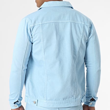 Frilivin - Set giacca di jeans e jeans blu chiaro VJ391