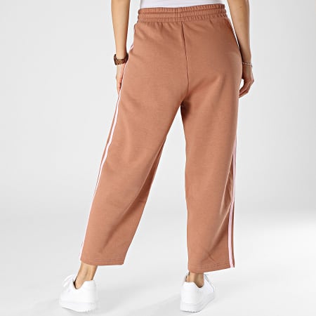 Adidas Sportswear - Pantalon Jogging A Bandes Femme 3 Stripes IM0250 Marron Clair