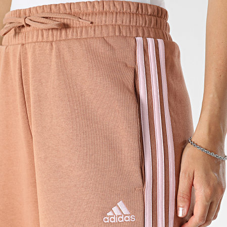 Adidas Sportswear - Pantaloni da jogging a 3 strisce da donna IM0250 Marrone chiaro